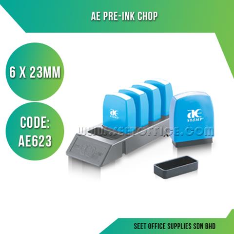 AE PRE-INK CHOP SIZE 6 X 23MM - Seet Office Supplies Malaysia