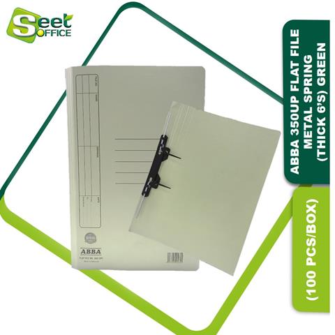 ABBA FLAT FILE METAL SPRING (THICKNESS 6'S OF PAPER) GREEN [100PCS/BOX ...